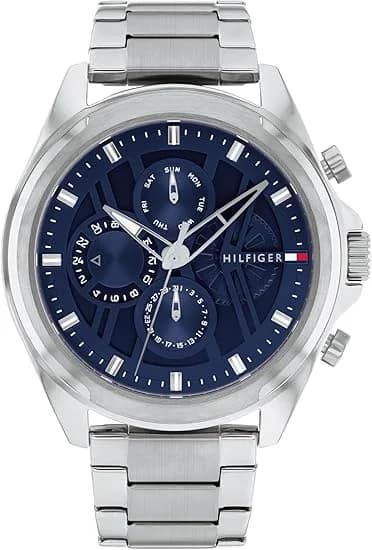 Montre Homme Tommy Hilfiger Jax 1710656 cadran bleu bracelet acier