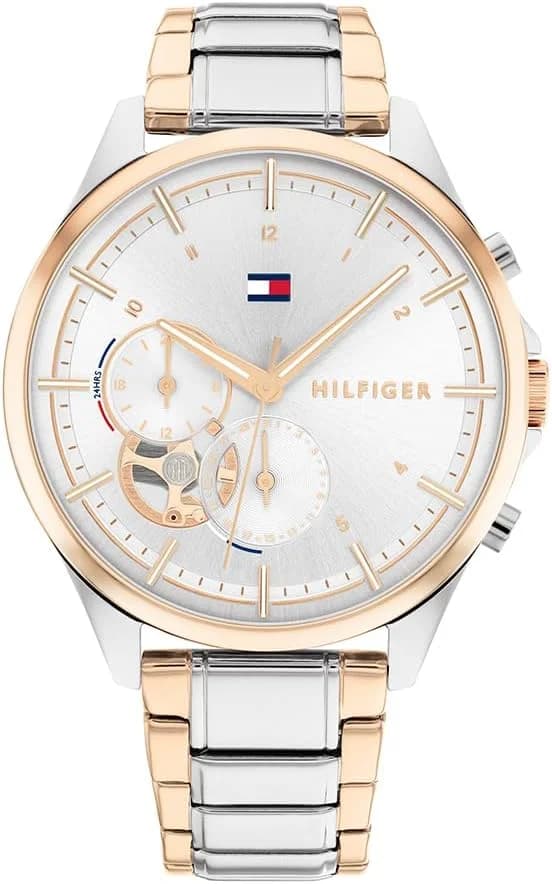 Montre Femme Tommy Hilfiger Quinn 1782415 cadran or rose bracelet acier