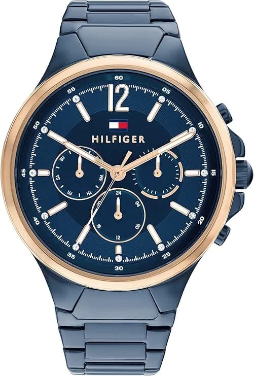 Montre Femme Tommy Hilfiger Sienna 1782601 cadran bleu bracelet acier