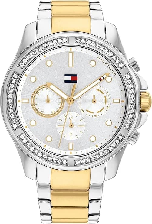 Montre Femme Tommy Hilfiger Brooklyn 1782615 cadran argenté bracelet acier