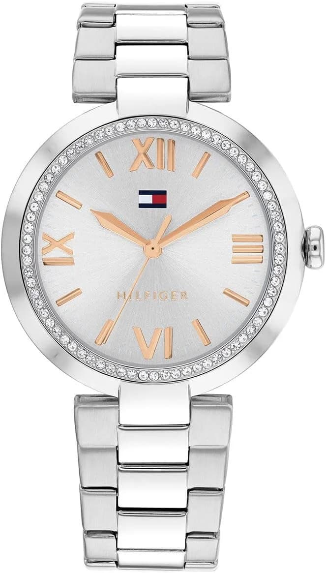 Montre Femme Tommy Hilfiger Alice 1782681 cadran argenté bracelet acier