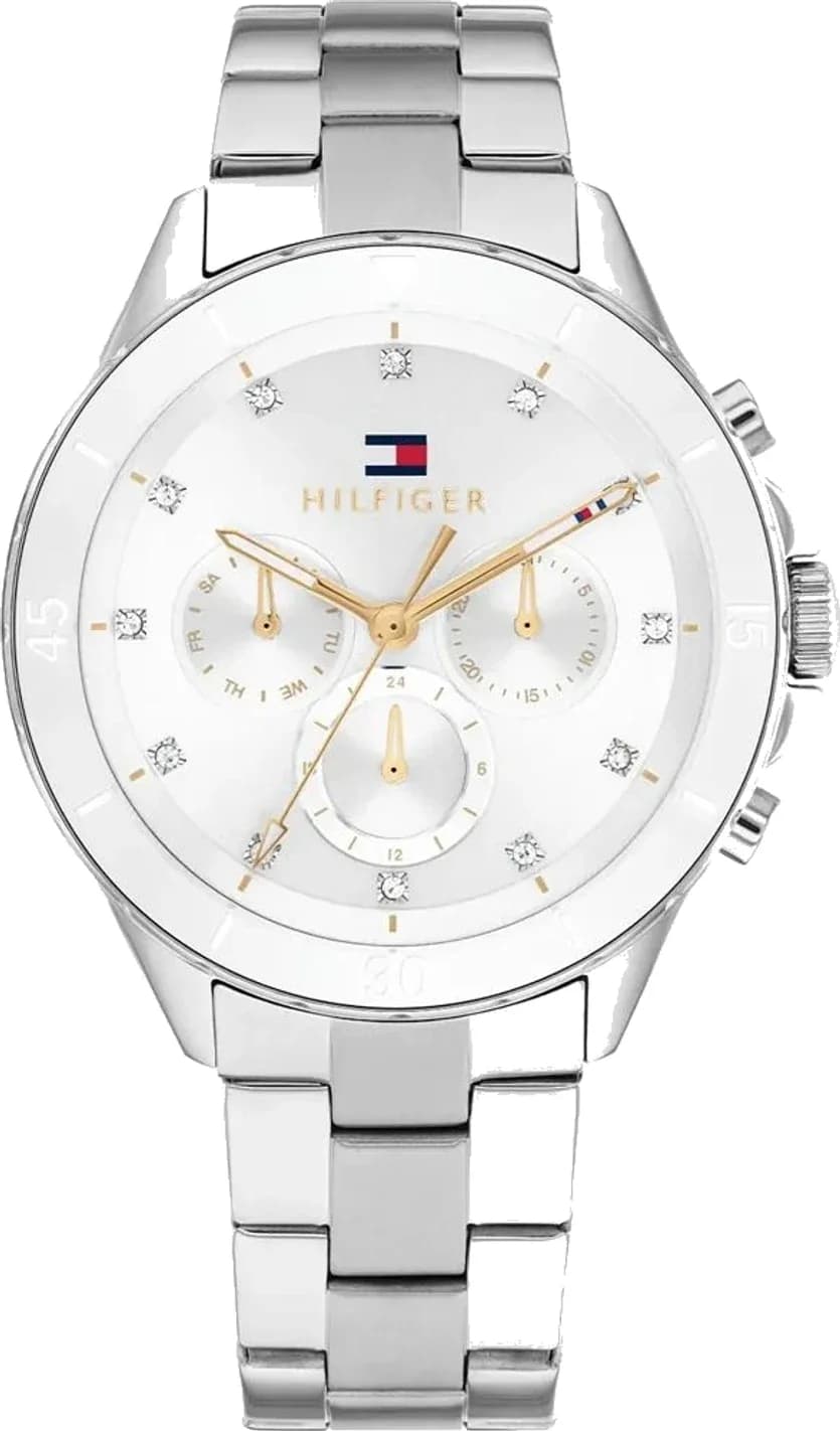 Montre Femme Tommy Hilfiger Mellie 1782707 cadran blanc bracelet acier