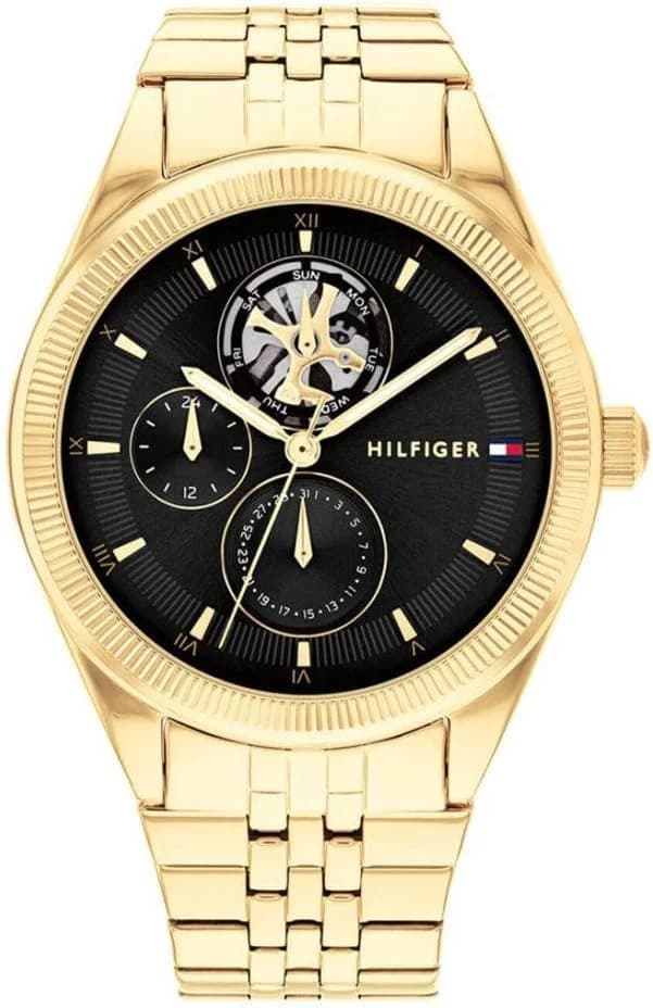 Montre Femme Tommy Hilfiger Monica 1782717 cadran noir bracelet acier