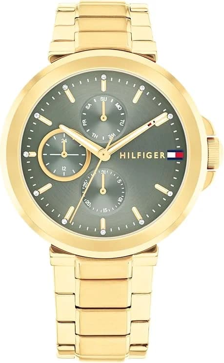 Montre Femme Tommy Hilfiger Lori 1782755 cadran vert bracelet acier