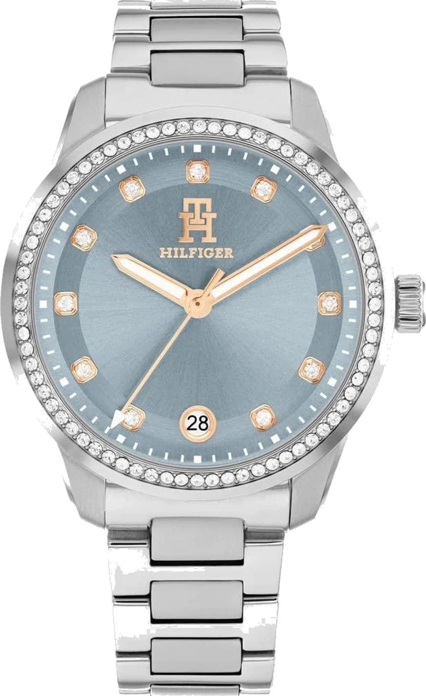 Montre Femme Tommy Hilfiger TH85 1782795 cadran bleu bracelet acier