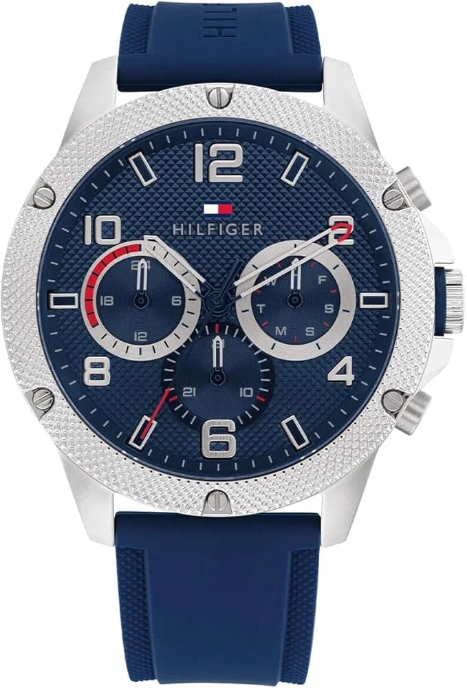 Montre Homme Tommy Hilfiger Blaze 1792027 cadran bleu bracelet silicone