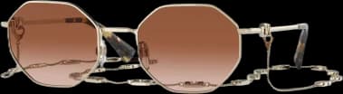 Lunettes de soleil Valentino Garavani VA2040 Hexagonales avec chaine vue 4