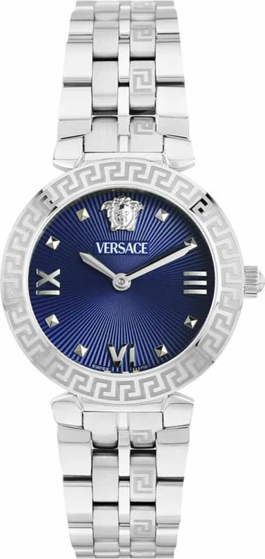 Montre Femme Versace Daphnis VEOCA0124 bracelet acier argenté cadran bleu