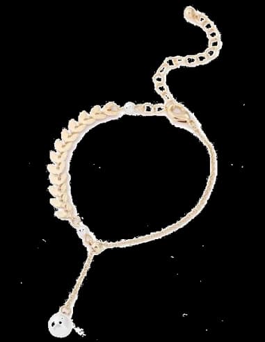 Bracelet épis de blé et perles Victoria Bradley en acier plaqué doré