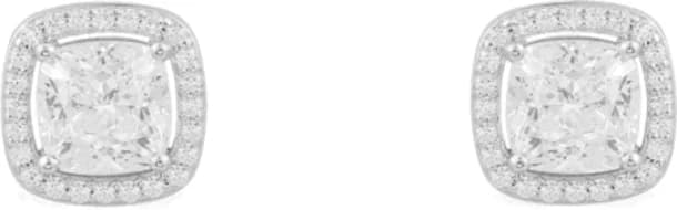 Boucles d'oreilles clous carrés en argent 925 APM Monaco, référence AE14580OX, pour femme