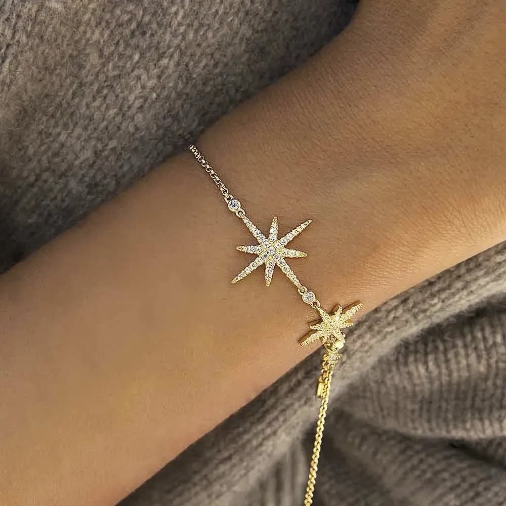 Bracelet ajustable APM Monaco Météorites en placage or jaune - Réf. AB4031OXY - Pour Femme vue 2