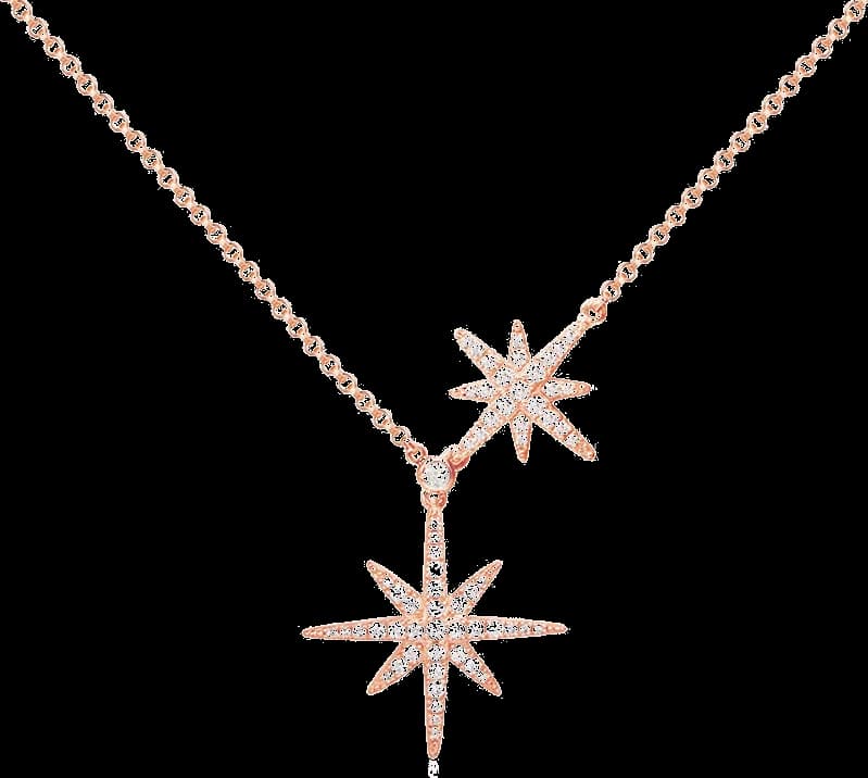 Collier ajustable femme APM Monaco Double Météorites Étoiles plaqué or rose - RC3351OX vue 2