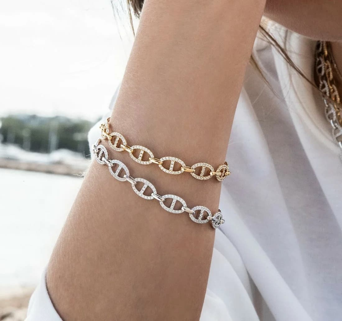 Bracelet Chaîne Femme APM Monaco Argent 925 - Réf. AB4573OX-S vue 3