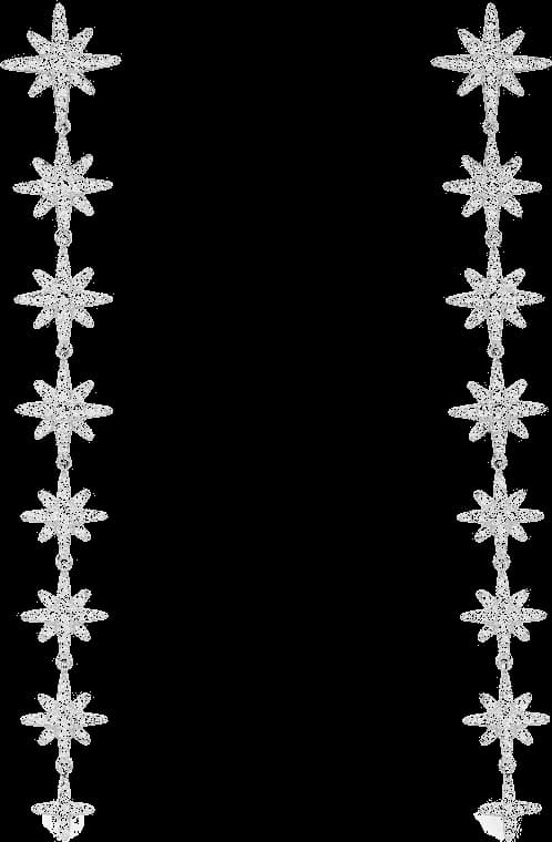 Boucles d'oreilles pendantes APM Monaco Météorites en argent 925, zirconium, réf. AE13396OX