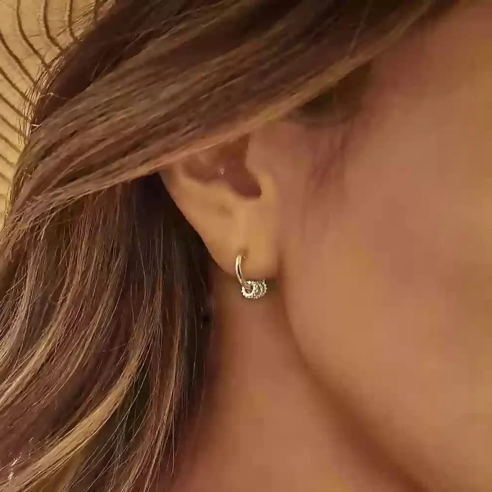 Boucles d'oreilles APM Monaco AE11606XRH plaqué or jaune pour femme vue 2