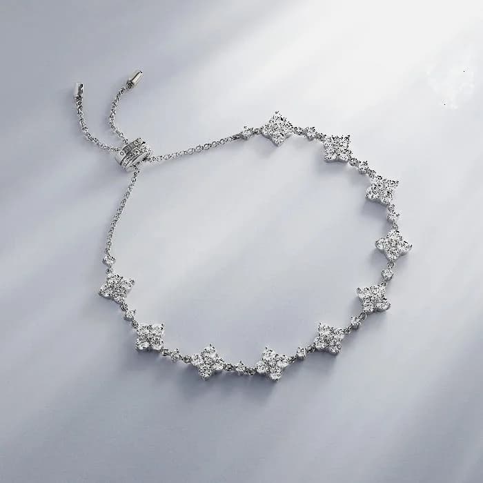 Bracelet ajustable pour femme APM Monaco AB4543OX en argent 925 et zirconium vue 4