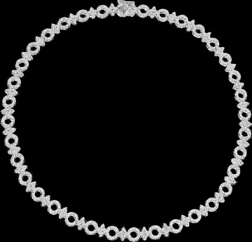 Collier ras-de-cou pour femme APM Monaco Météorites et Cercles en argent 925, réf. AC6536OX