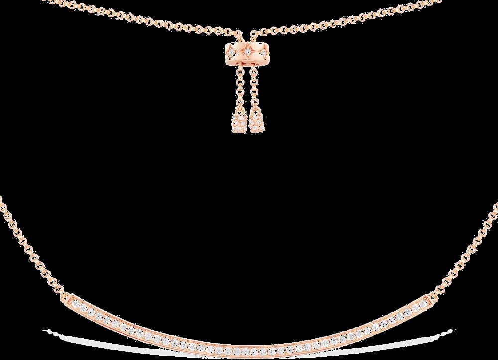 Collier pour Femme APM Monaco PC6707OX en métal plaqué or rose, longueur ajustable