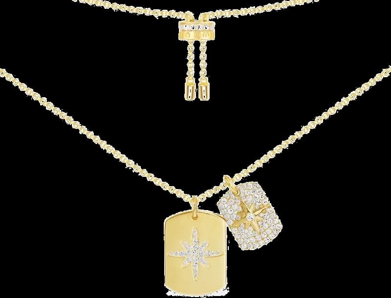 Collier APM Monaco AC4829OXY en plaqué or jaune pour Femme