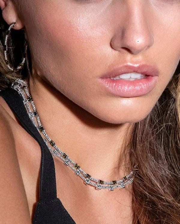 Collier pour Femme APM Monaco AC6260XARG en Argent 925 avec Pierres Vertes vue 3