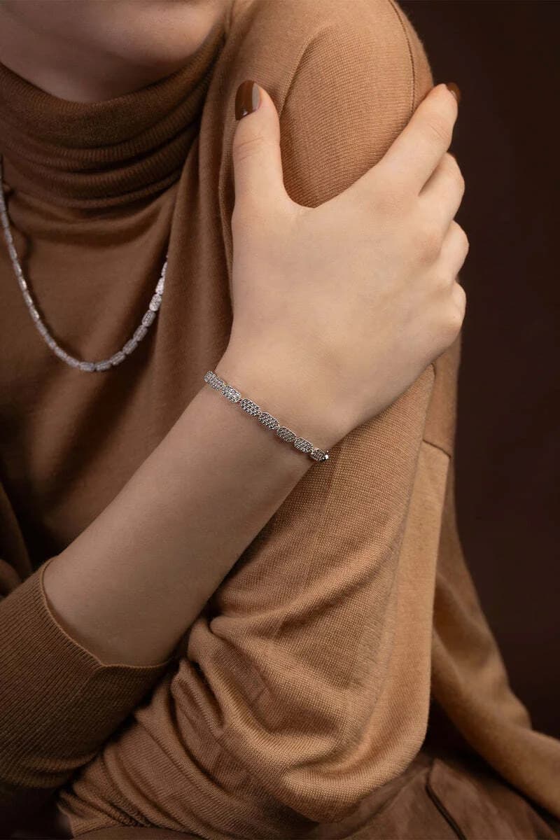 Bracelet pour femme APM Monaco Yacht Club AB5344OX-S en argent 925 et zirconium vue 2