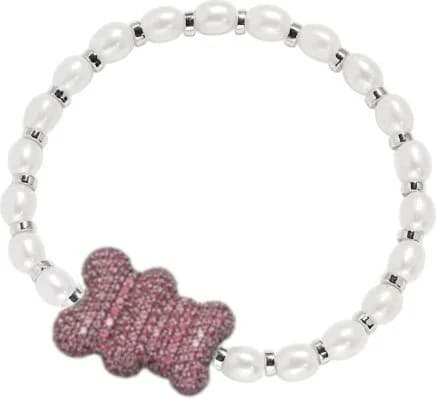 Bracelet unisexe APM Monaco Yummy Bear BABA rouge - Réf. 111516