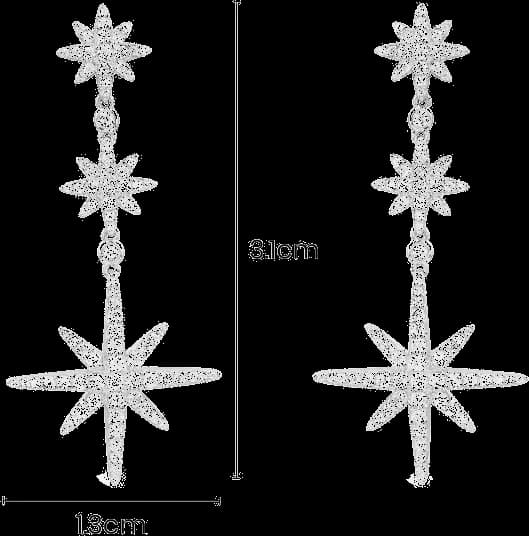 Boucles d'oreilles APM Monaco Triple Météorites en Argent 925, réf. AE13083OX, pour femme vue 3