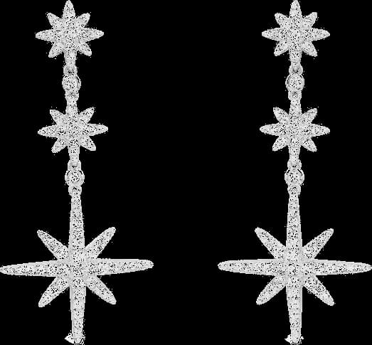 Boucles d'oreilles APM Monaco Triple Météorites en Argent 925, réf. AE13083OX, pour femme