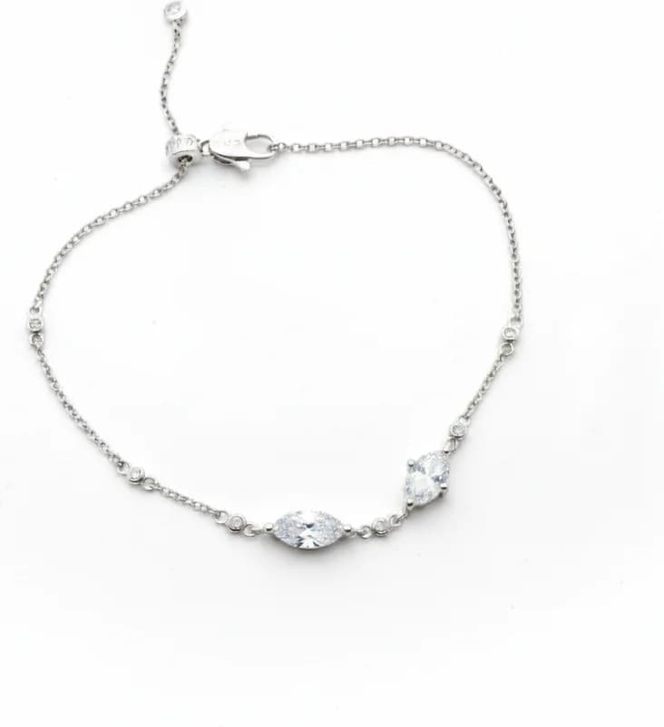 Bracelet femme APM Monaco argent 925 rhodié avec zirconiums - Réf. 112226