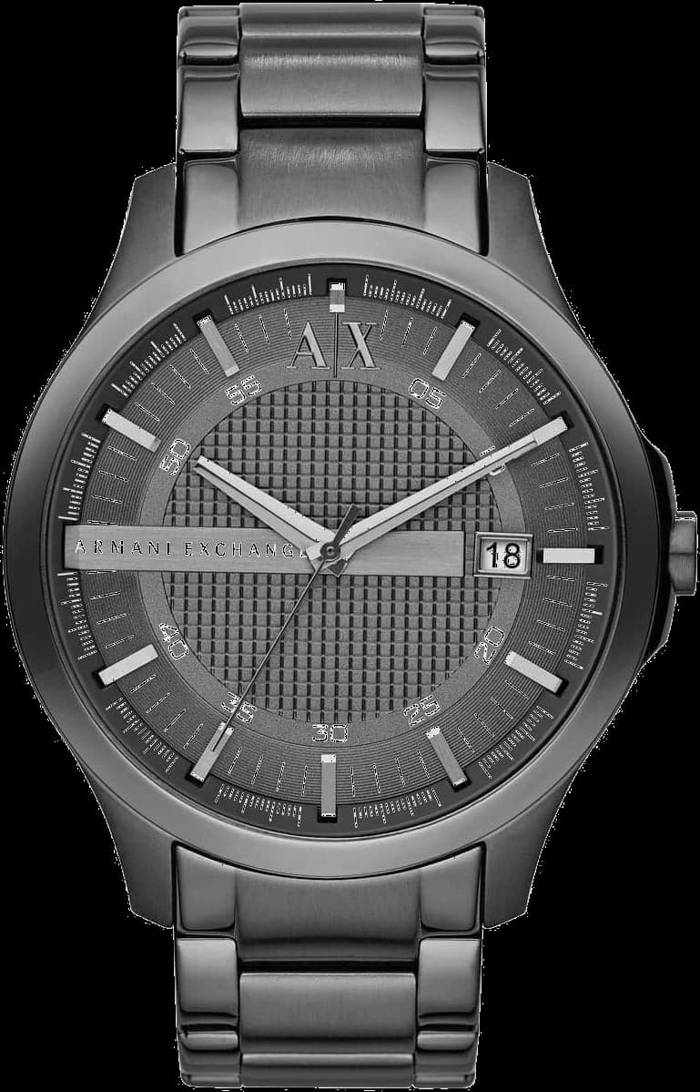 Montre Homme Armani Exchange Hampton AX2135, bracelet acier gris et cadran gris