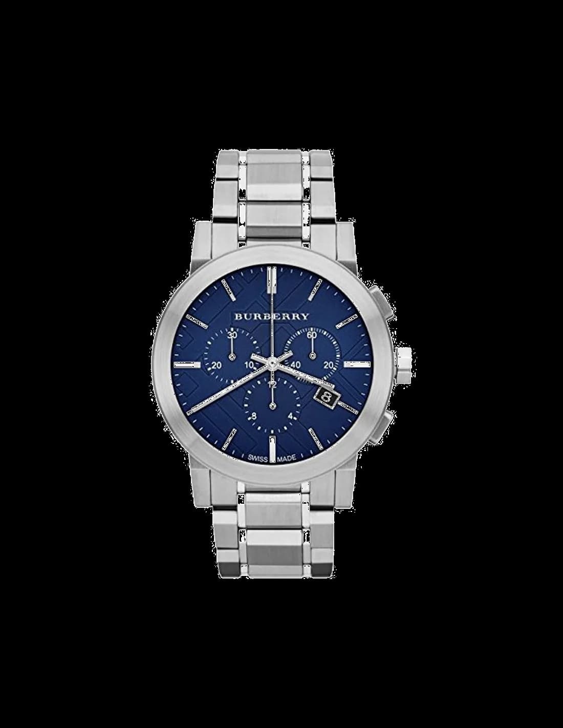 Montre Homme Burberry BU9363 Chronographe Acier Cadran Bleu