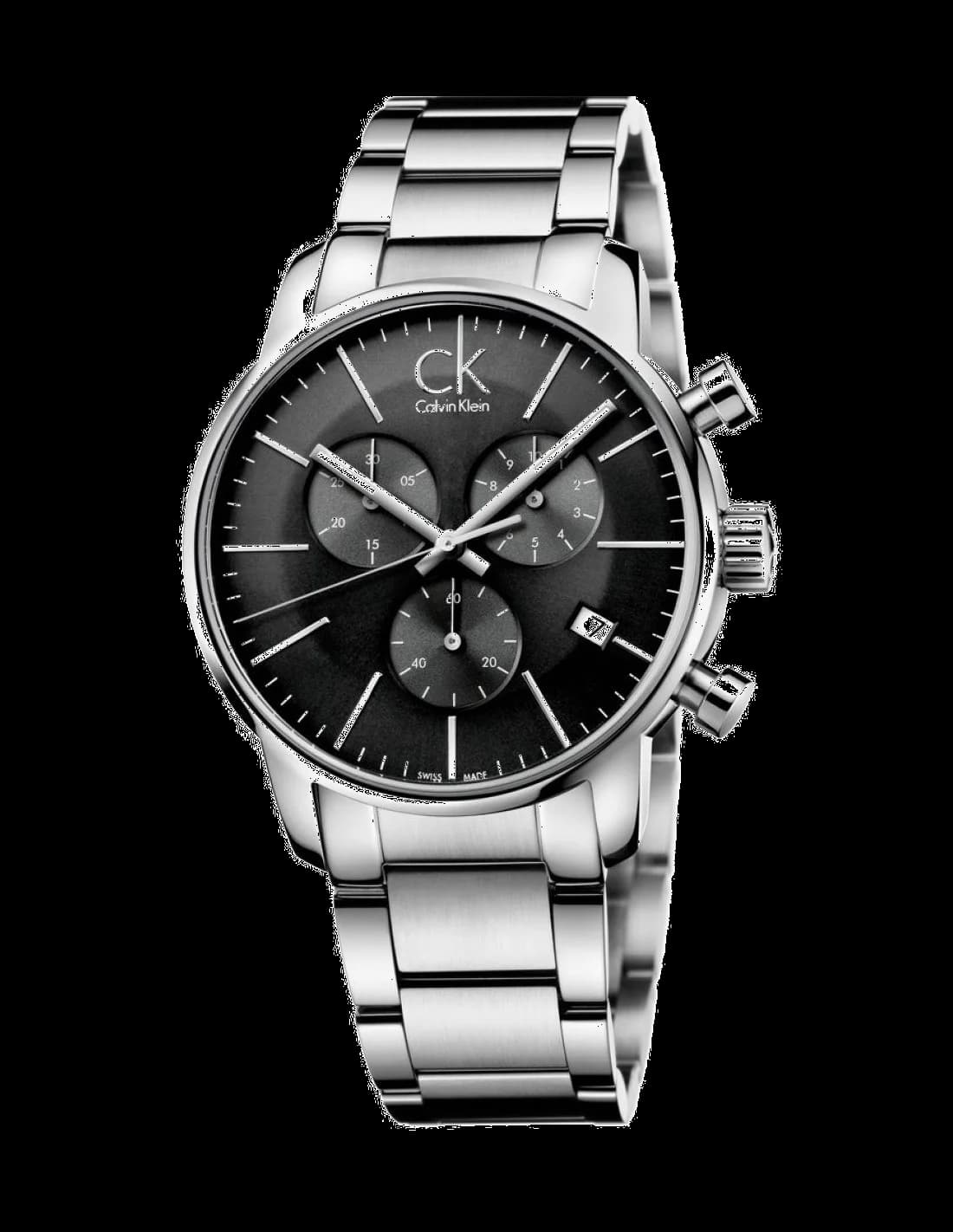 Montre Homme Calvin Klein K2G27143 Chronographe Sport Acier Inoxydable Cadran Noir