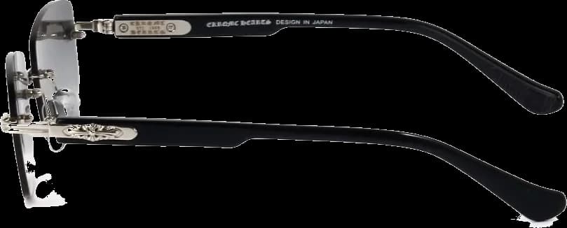 Lunettes de soleil Chrome Hearts Deep II - Monture rectangulaire unisexe - Réf. 108656 vue 3