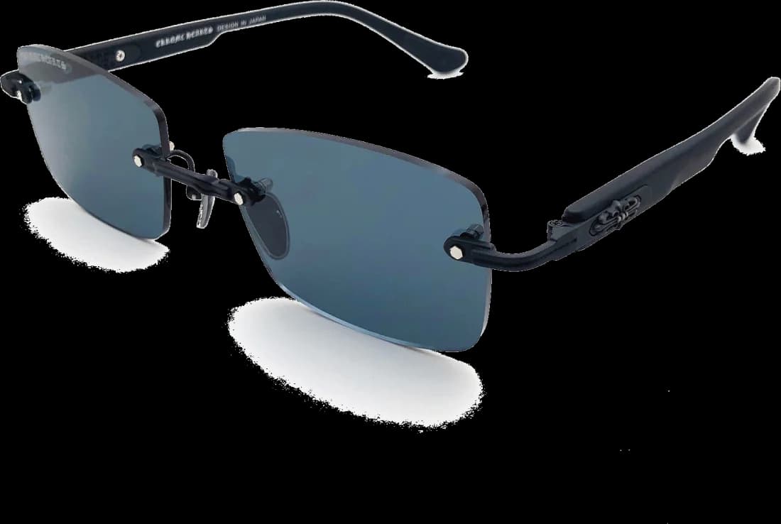 Lunettes de Soleil Chrome Hearts Deep II Full Black - Réf. 111389 - Unisexe
