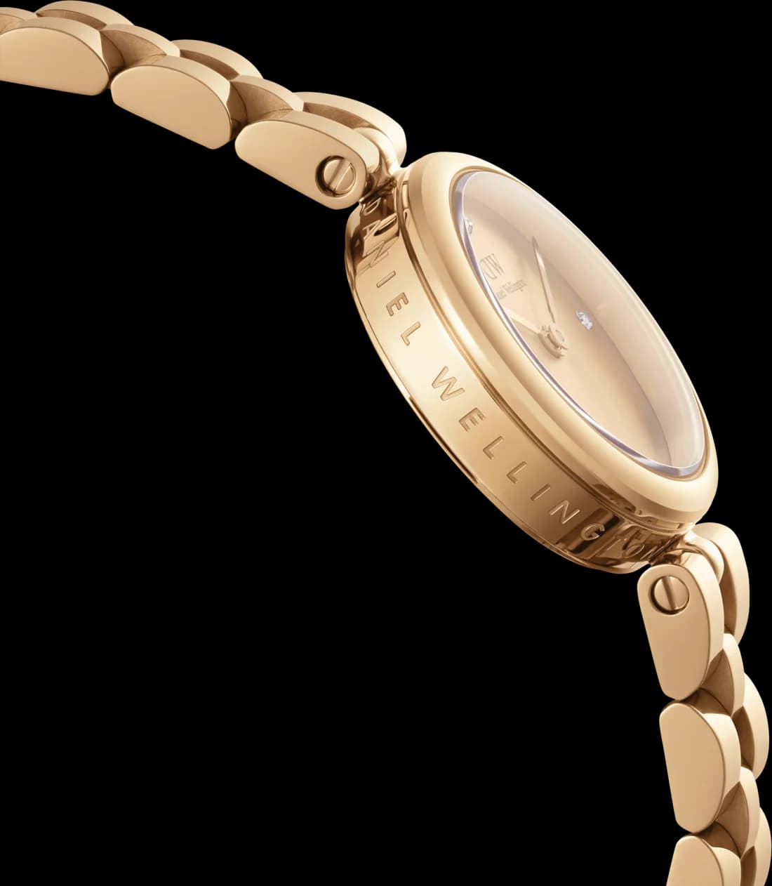 Montre Daniel Wellington DW00100718 femme détail cadran or