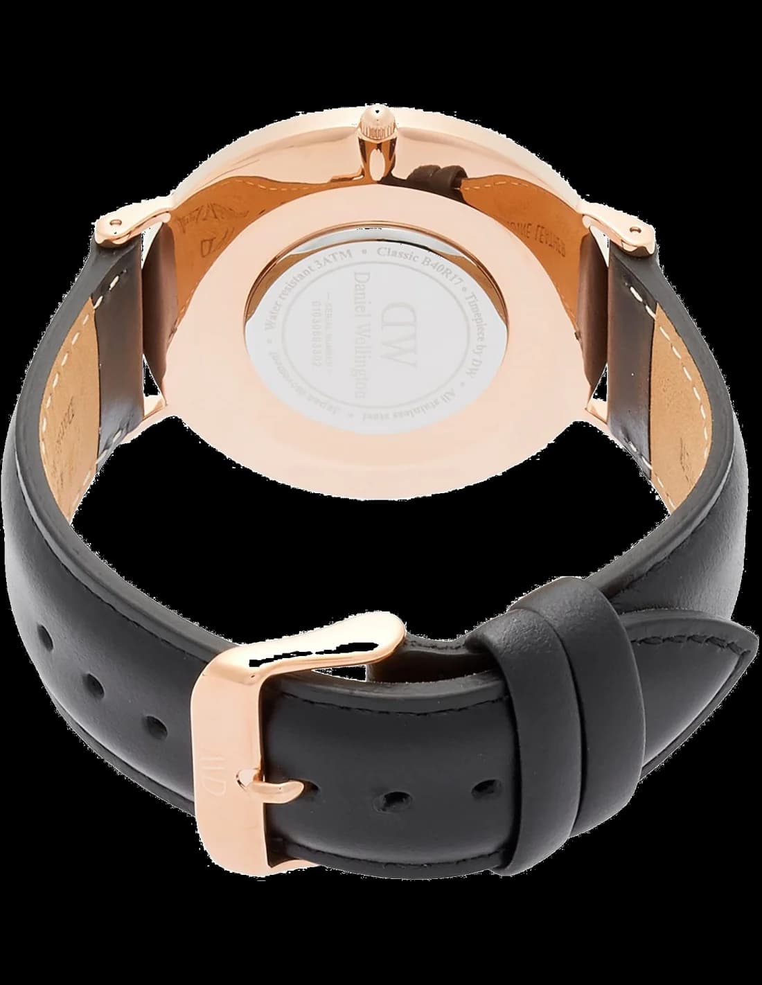 Zoom sur le cadran blanc du Daniel Wellington DW00100007