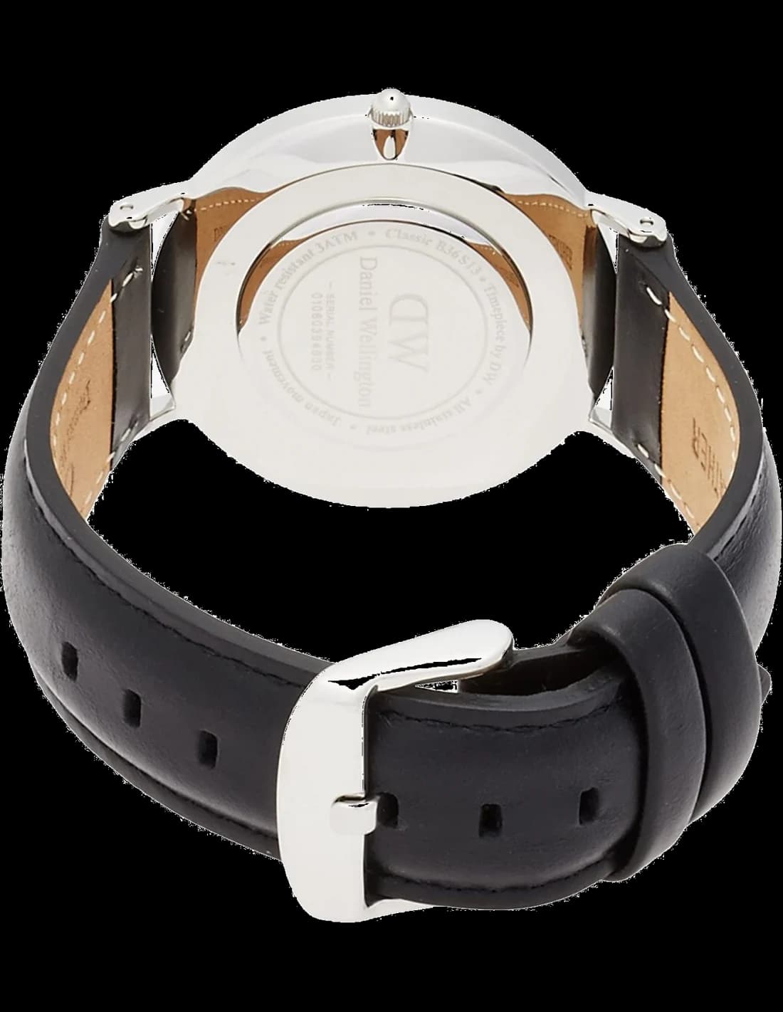 Zoom sur le cadran blanc du Daniel Wellington DW00100053