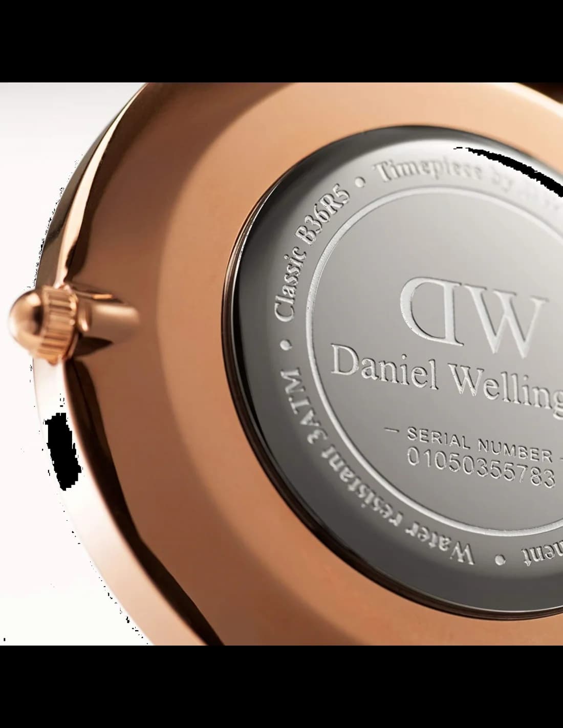 Le garde-temps Daniel Wellington DW00100140 vu de profil