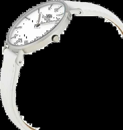 Visage cadran Daniel Wellington DW00100190 avec index bâtons argentés et aiguilles dauphine sous verre minéral