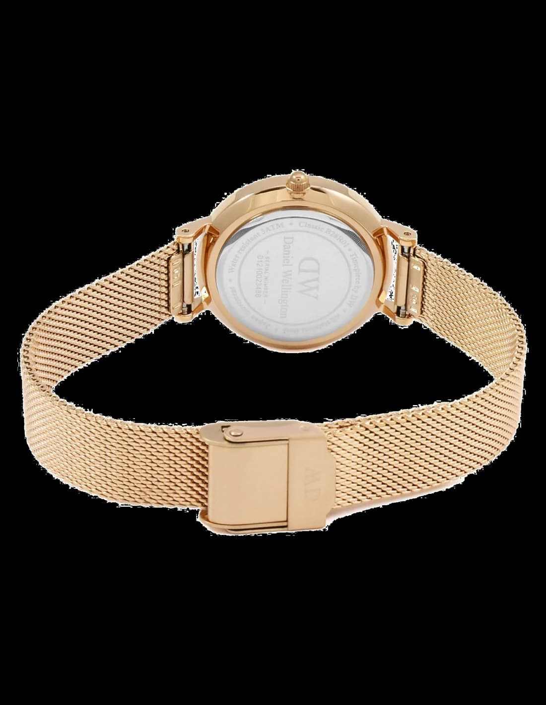 Montre Daniel Wellington DW00100219 femme détail cadran blanc