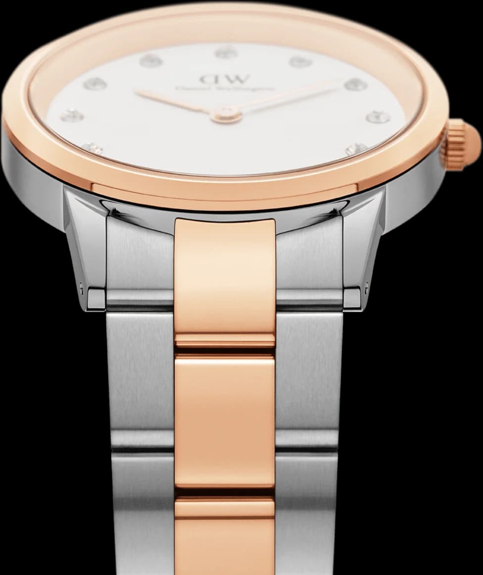 Montre Daniel Wellington DW00100358 femme détail cadran blanc