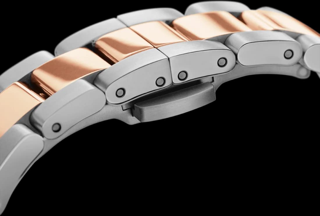 Montre Daniel Wellington DW00100358 femme détail bracelet acier