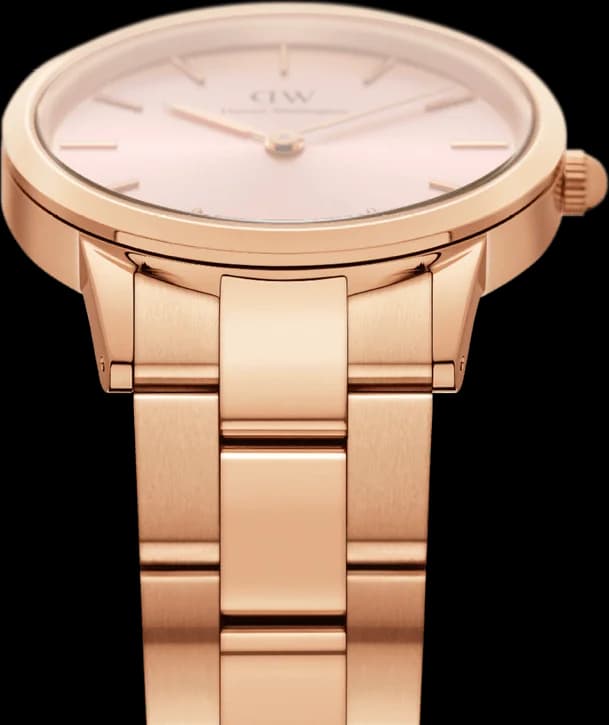 Montre Daniel Wellington DW00100369 femme détail cadran rose