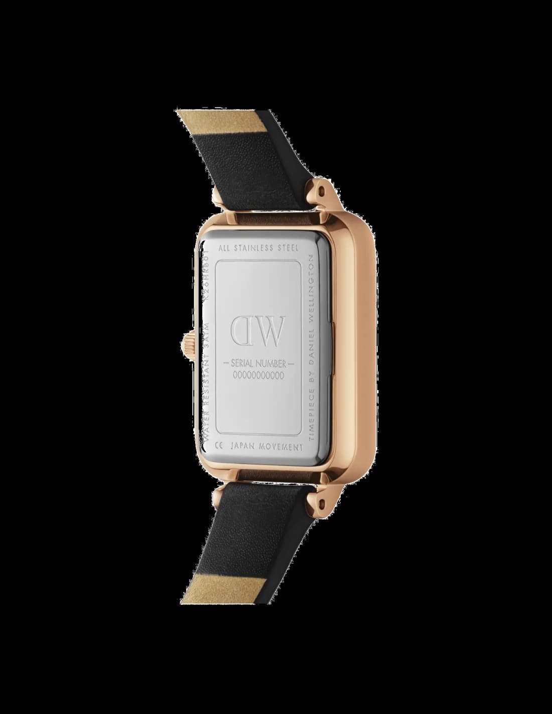 Visage cadran Daniel Wellington DW00100434 aux aiguilles argentées fines et index bâtons imprimés pur