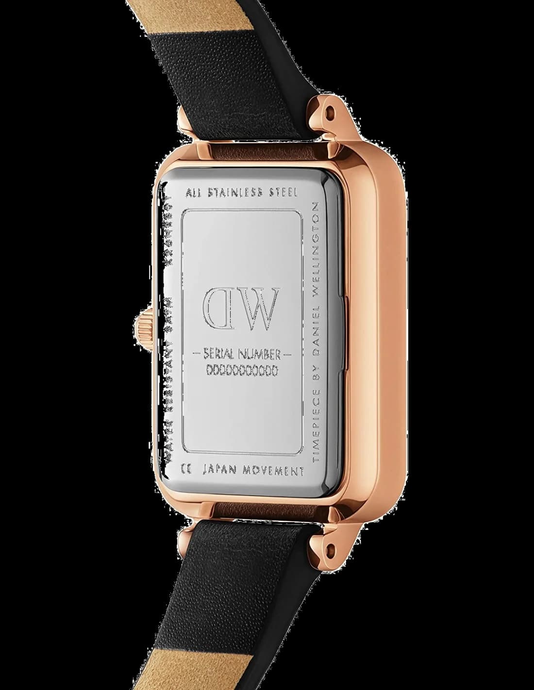 Montre Daniel Wellington DW00100435 femme détail cadran noir