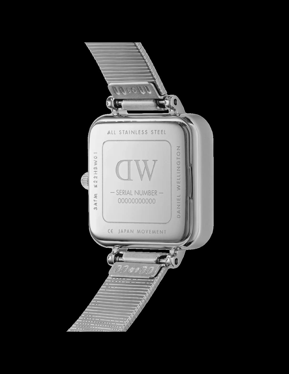 Montre Femme Daniel Wellington Quadro Studio DW00100521 - Cadran Carré Blanc, Boîtier et Bracelet Argent vue 4