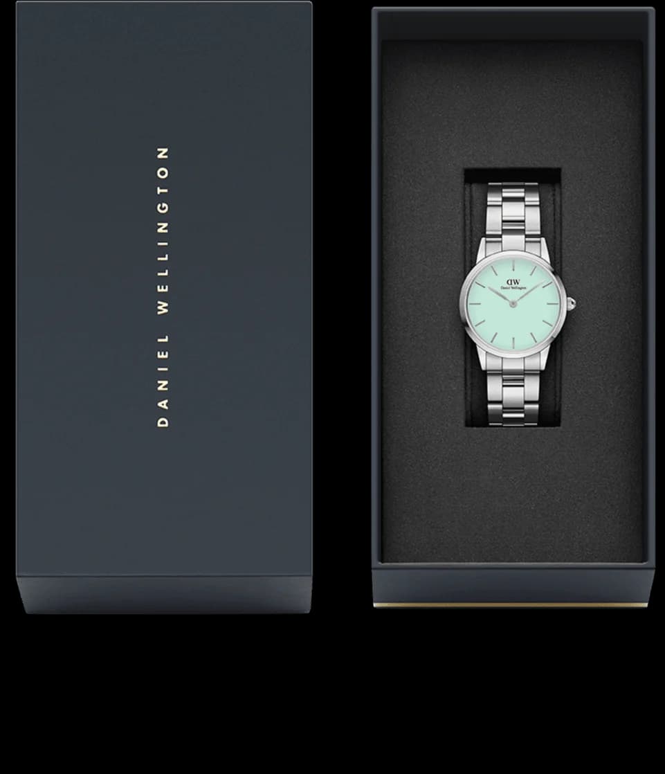 Montre Daniel Wellington DW00100537 femme détail bracelet acier