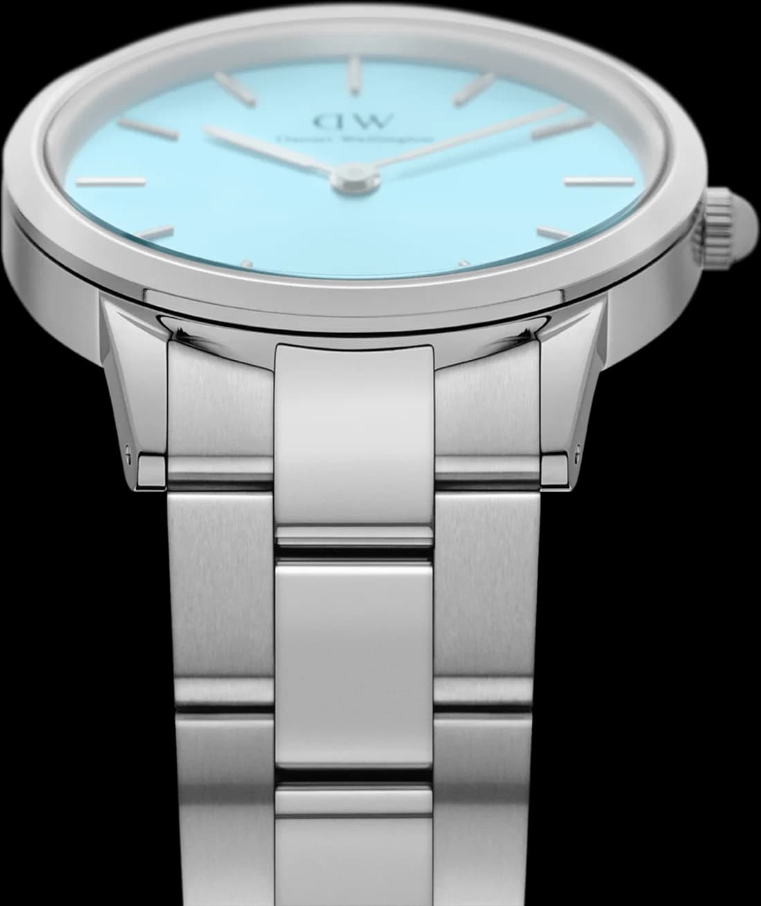 Montre Daniel Wellington DW00100540 femme détail cadran bleu