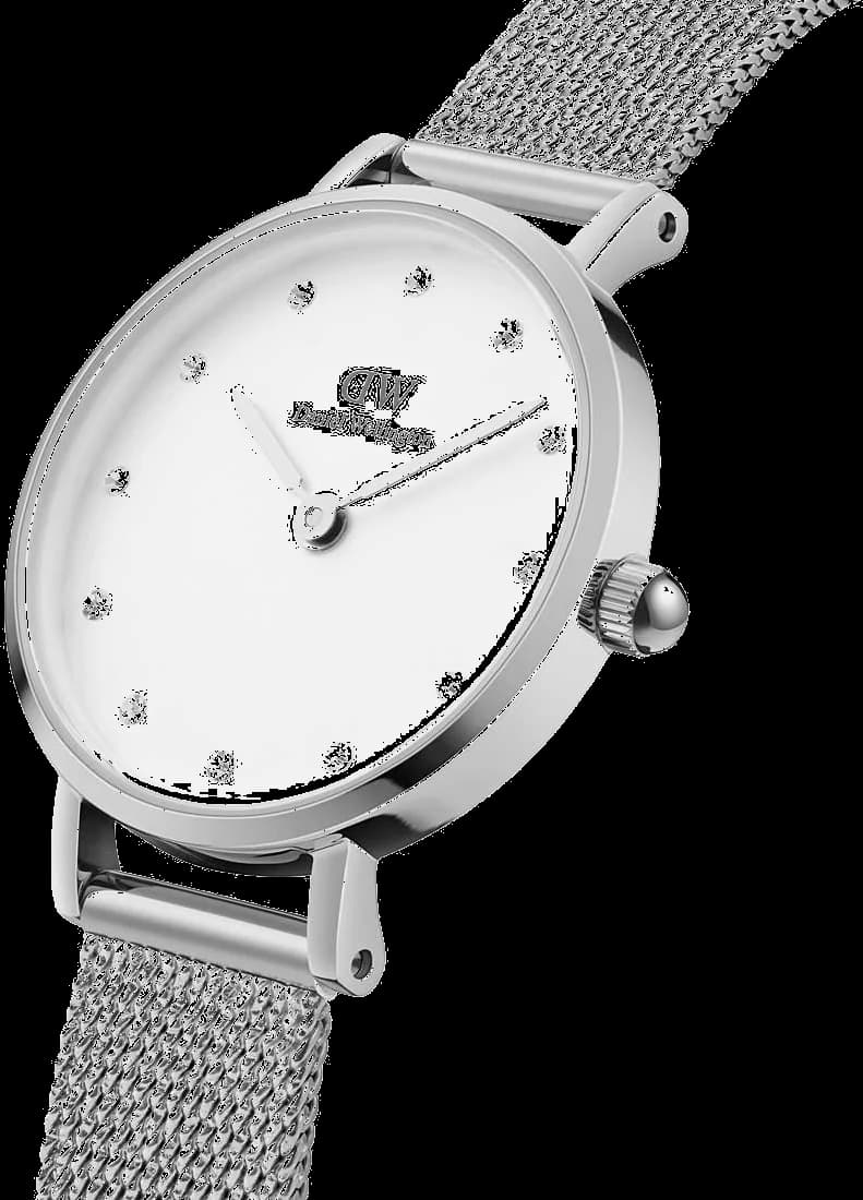 Visage cadran Daniel Wellington DW00100602 avec index bâtons et aiguilles fines en acier doré