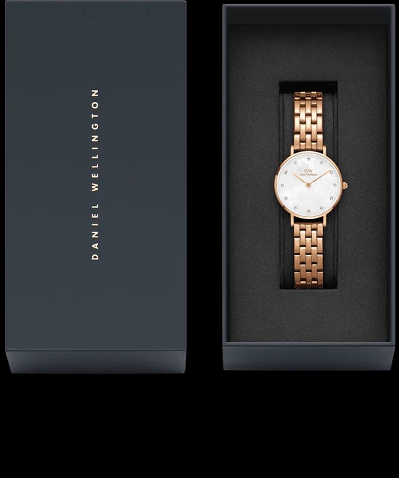 Montre Daniel Wellington DW00100613 femme verso boîtier or rose